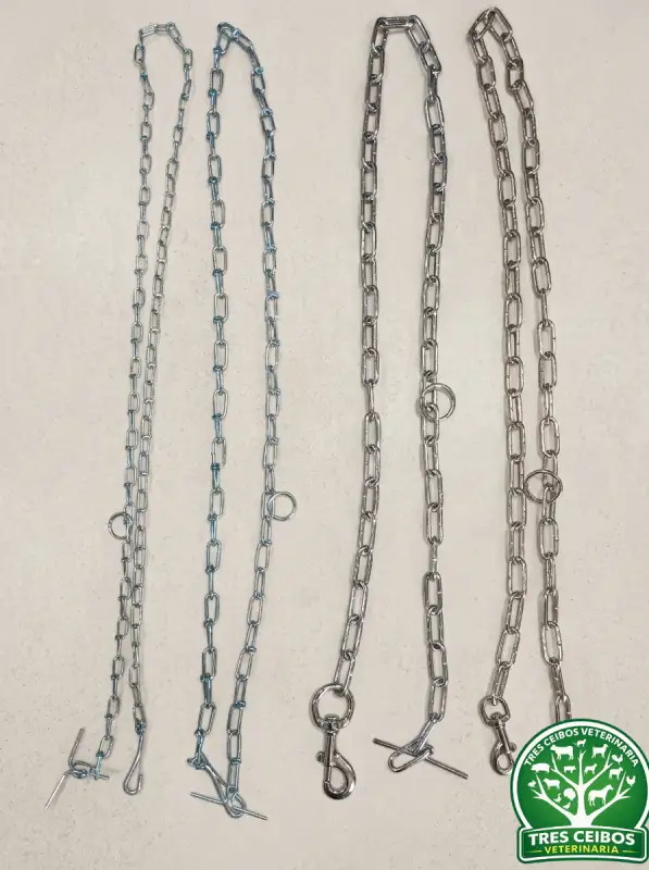 Cadena de amarre metálica para perros