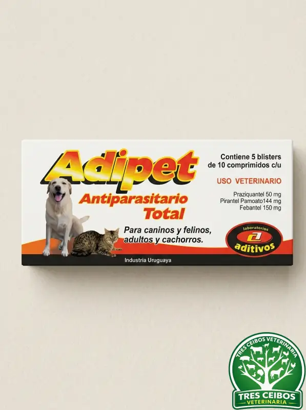 Adipet Antiparasitario Total 50 Comprimidos
